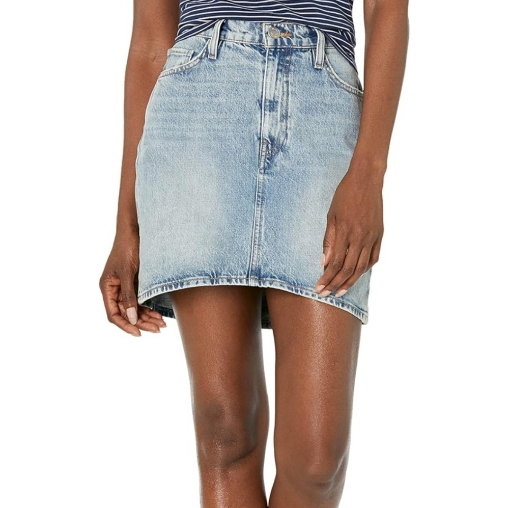 Hudson Curved‎ Hem Mini Skirt  sz 24 NWOT